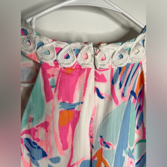 Lilly Pulitzer Lynn Out To Sea
Sailboat Print Lace Front Shift Dress Sz 4 - Picture 11 of 14